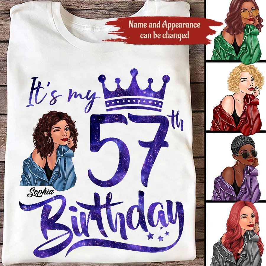 Chapter 57, Fabulous Since 1965 57th Birthday Unique T Shirt For Woman, Custom Birthday Shirt, Her Gifts For 57 Years Old , Turning 57 Birthday Cotton Shirt