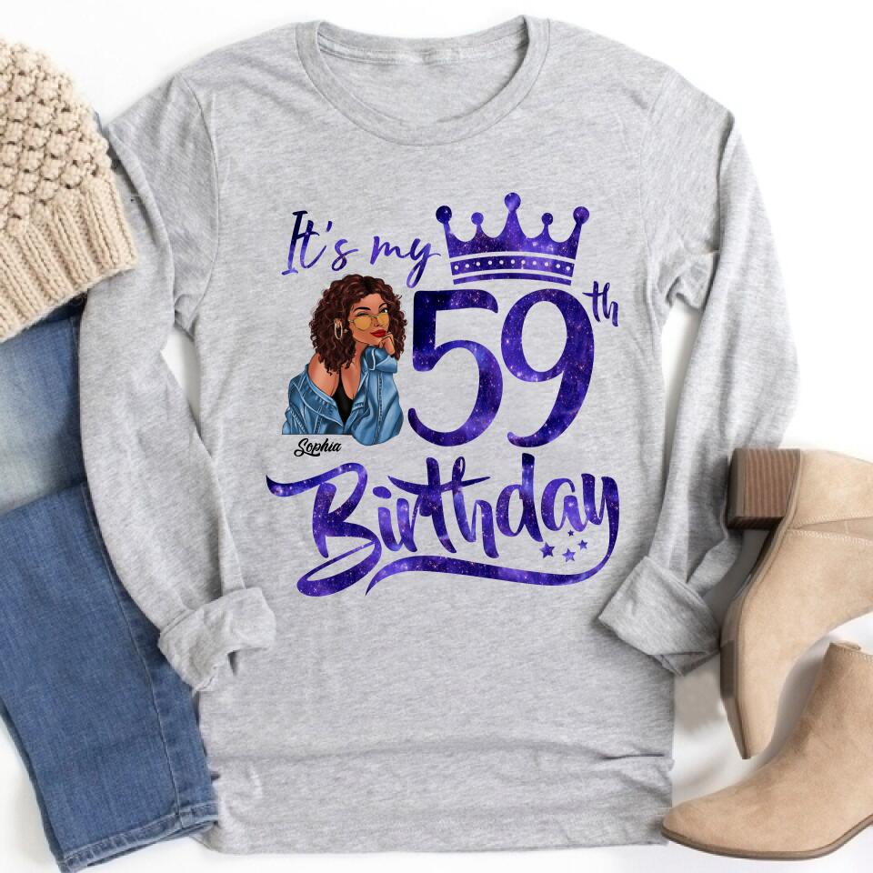 Chapter 59, Fabulous Since 1963 59th Birthday Unique T Shirt For Woman, Custom Birthday Shirt, Her Gifts For 59 Years Old , Turning 59 Birthday Cotton Shirt