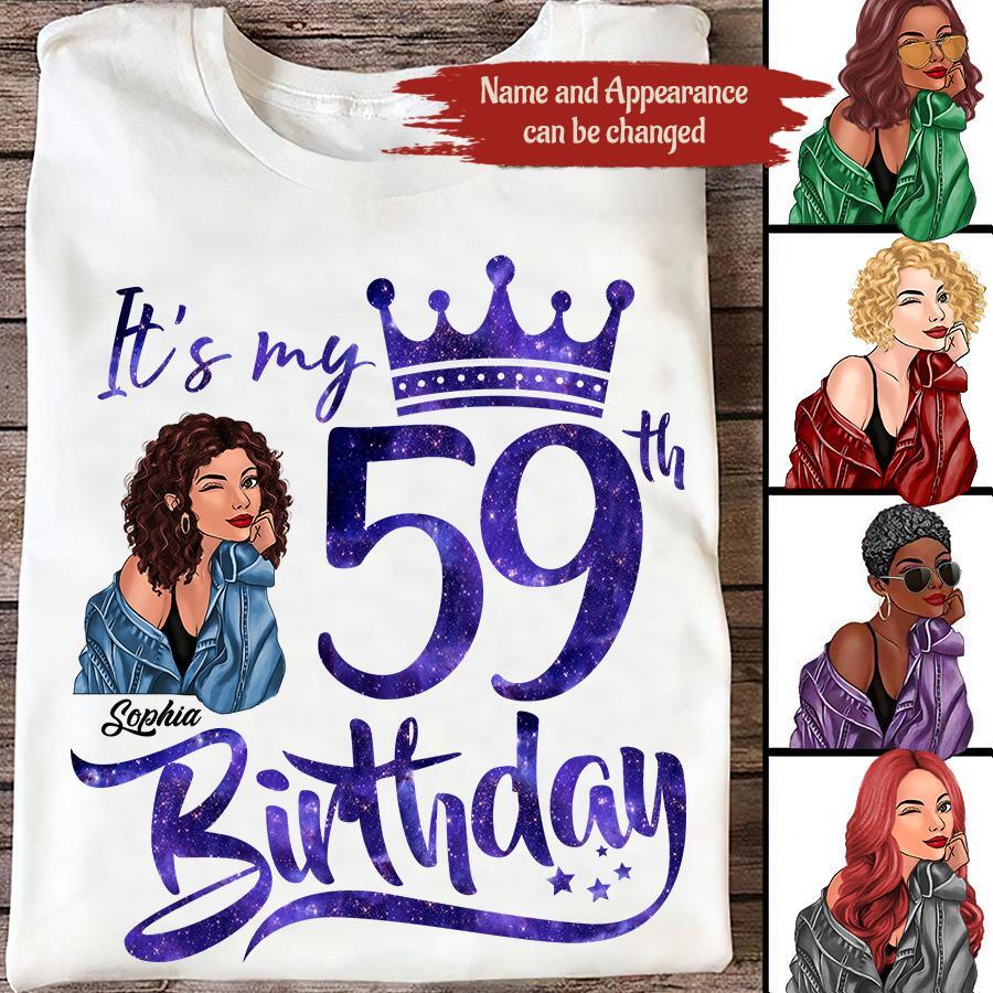 Chapter 59, Fabulous Since 1963 59th Birthday Unique T Shirt For Woman, Custom Birthday Shirt, Her Gifts For 59 Years Old , Turning 59 Birthday Cotton Shirt