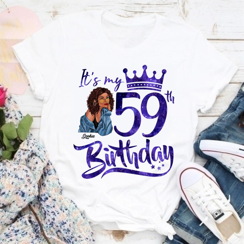 Chapter 59, Fabulous Since 1963 59th Birthday Unique T Shirt For Woman, Custom Birthday Shirt, Her Gifts For 59 Years Old , Turning 59 Birthday Cotton Shirt