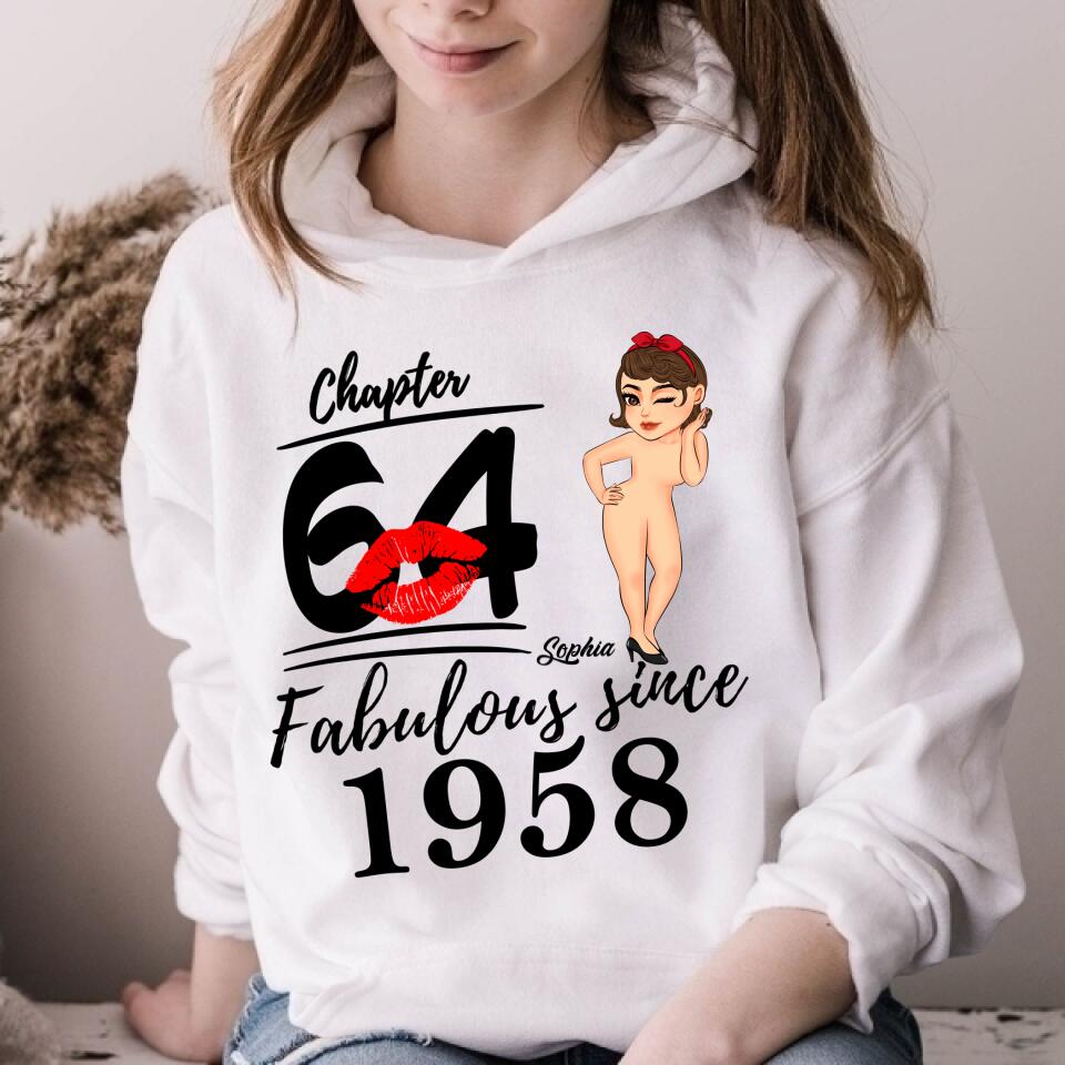 64th Birthday Shirts, Custom Birthday Shirts, Turning 64 Shirt For Women, Turning 64 And Fabulous Shirt, 1958 Shirt, Best Gifts For Women Turning 64