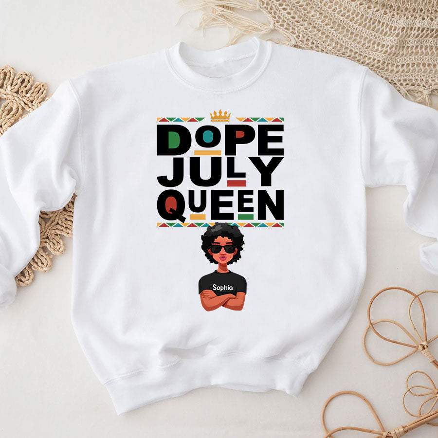 July Birthday Shirt, Custom Birthday Shirt, Queens Born In July, July Birthday Shirts For Woman