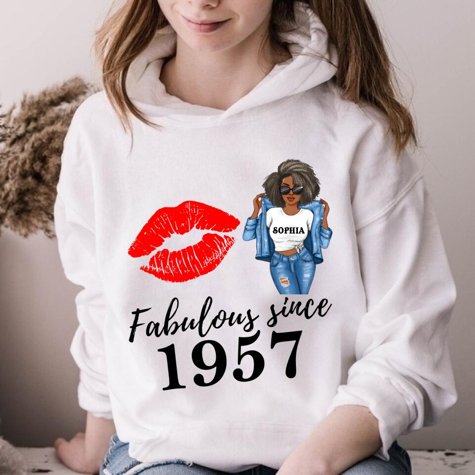 Chapter 57, Fabulous Since 1965 57th Birthday Unique T Shirt For Woman, Custom Birthday Shirt, Her Gifts For 57 Years Old , Turning 57 Birthday Cotton Shirt