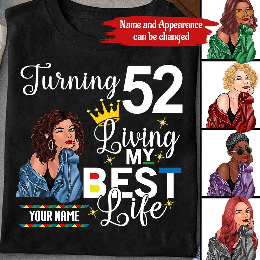 Custom Birthday Shirts, Chapter 52, Fabulous Since 1974 52th Birthday Unique T Shirt For Woman, Her Gifts For 52 Years Old, Turning 52 Birthday Cotton Shirt