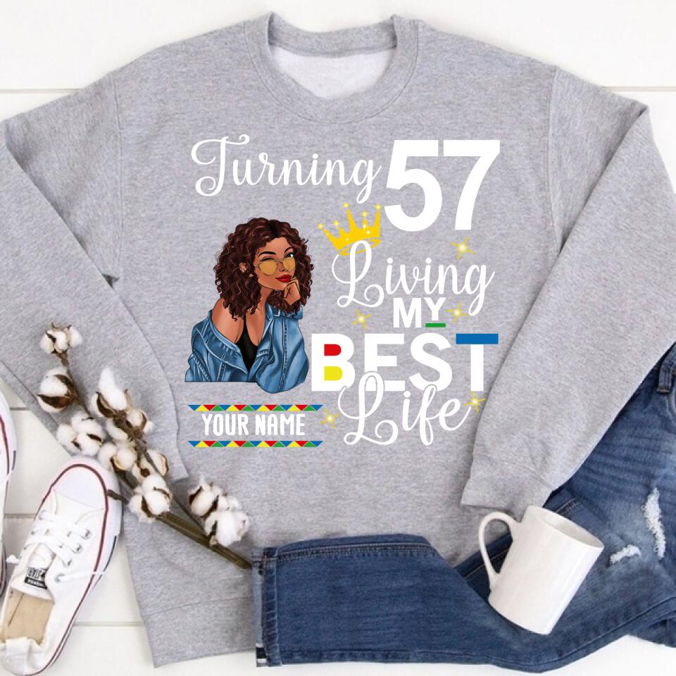 Custom Birthday Shirts, Chapter 57, Fabulous Since 1965 57th Birthday Unique T Shirt For Woman, Her Gifts For 57 Years Old, Turning 57 Birthday Cotton Shirt