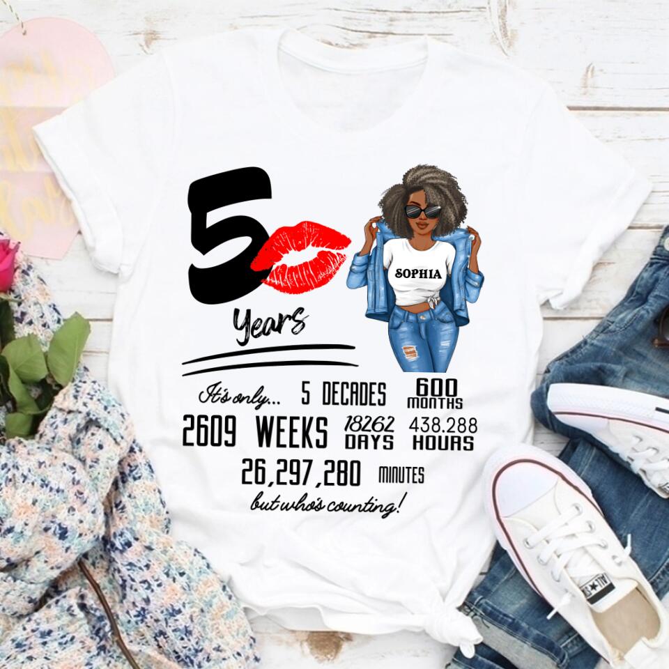 50th Birthday Shirts, Custom Birthday Shirts, Turning 50 Shirt, Gifts For Women Turning 50, 50 And Fabulous Shirt, 1972 Shirt, 50th Birthday Shirts For Her