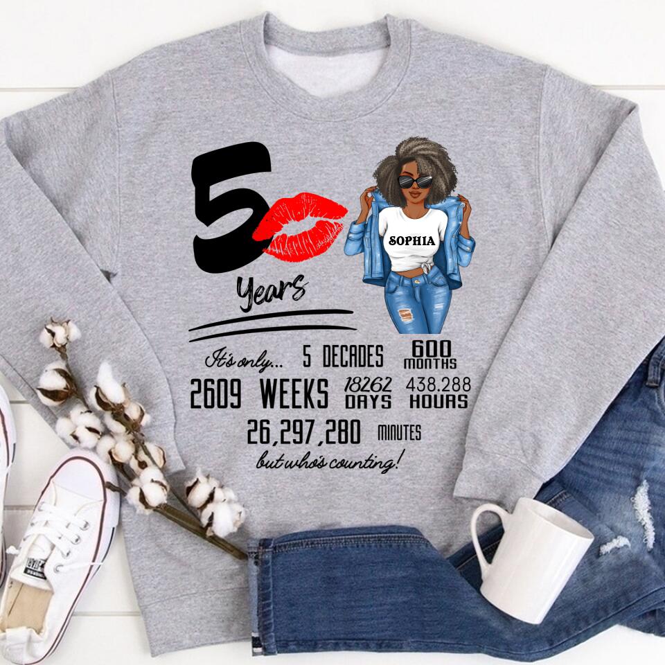 50th Birthday Shirts, Custom Birthday Shirts, Turning 50 Shirt, Gifts For Women Turning 50, 50 And Fabulous Shirt, 1972 Shirt, 50th Birthday Shirts For Her