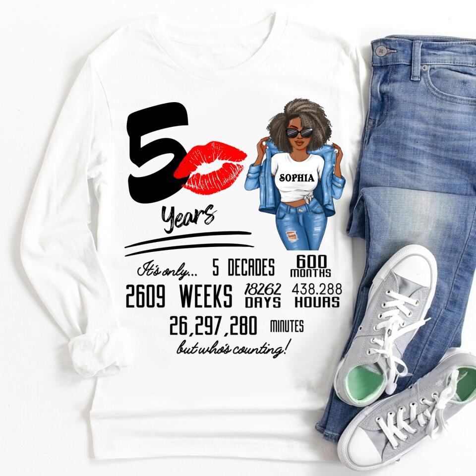 50th Birthday Shirts, Custom Birthday Shirts, Turning 50 Shirt, Gifts For Women Turning 50, 50 And Fabulous Shirt, 1972 Shirt, 50th Birthday Shirts For Her