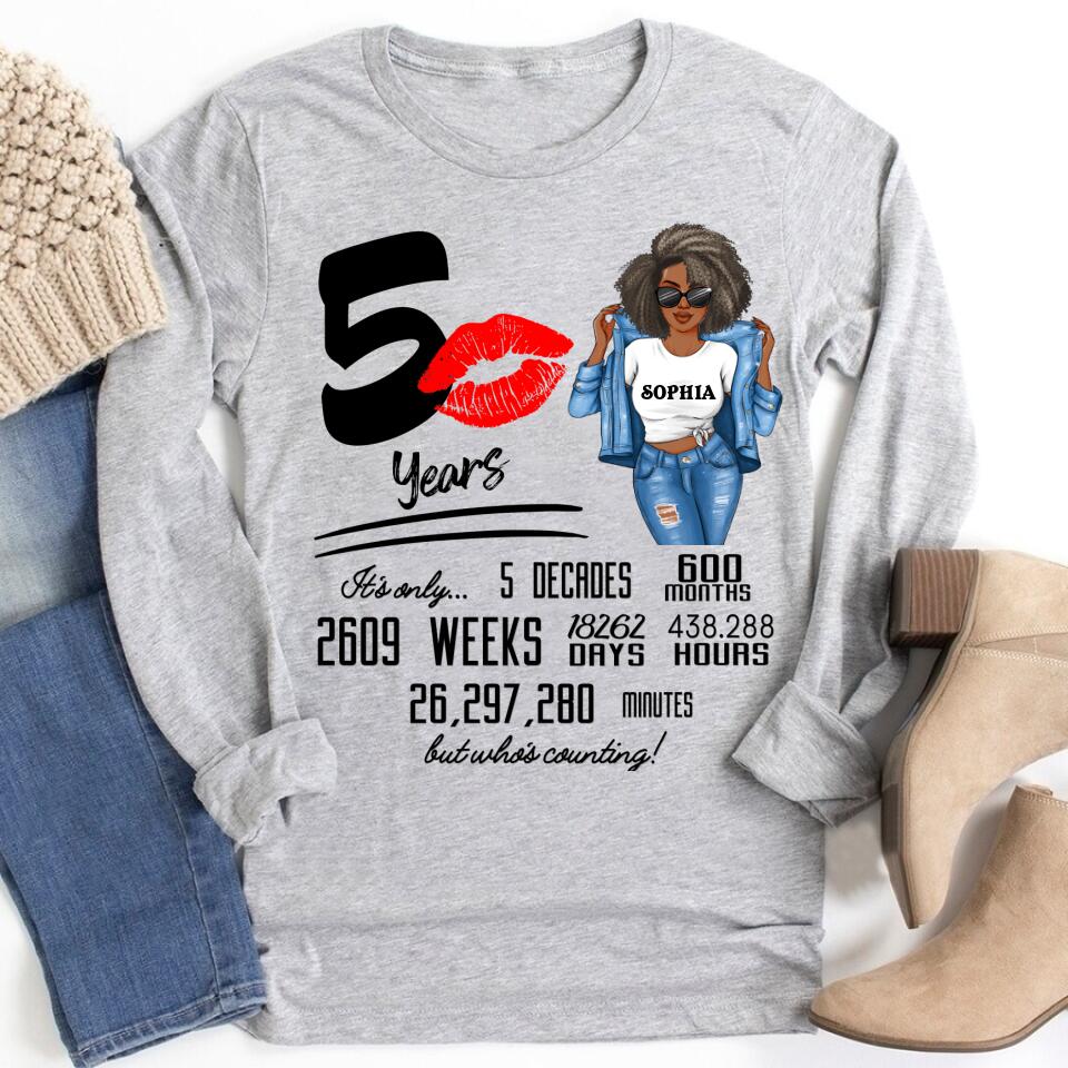 50th Birthday Shirts, Custom Birthday Shirts, Turning 50 Shirt, Gifts For Women Turning 50, 50 And Fabulous Shirt, 1972 Shirt, 50th Birthday Shirts For Her