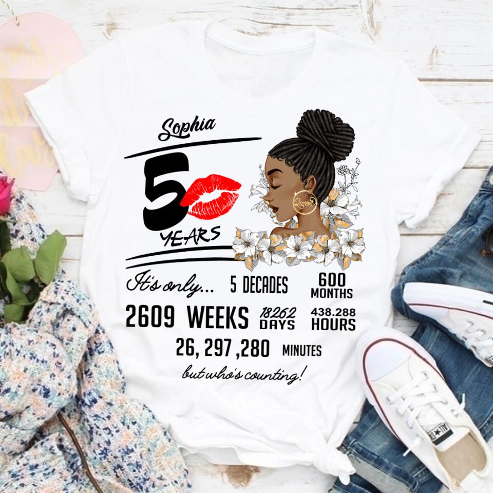 50th Birthday Shirts, Custom Birthday Shirts, Turning 50 Shirt, Gifts For Women Turning 50, 50 And Fabulous Shirt, 1972 Shirt, 50th Birthday Shirts For Her