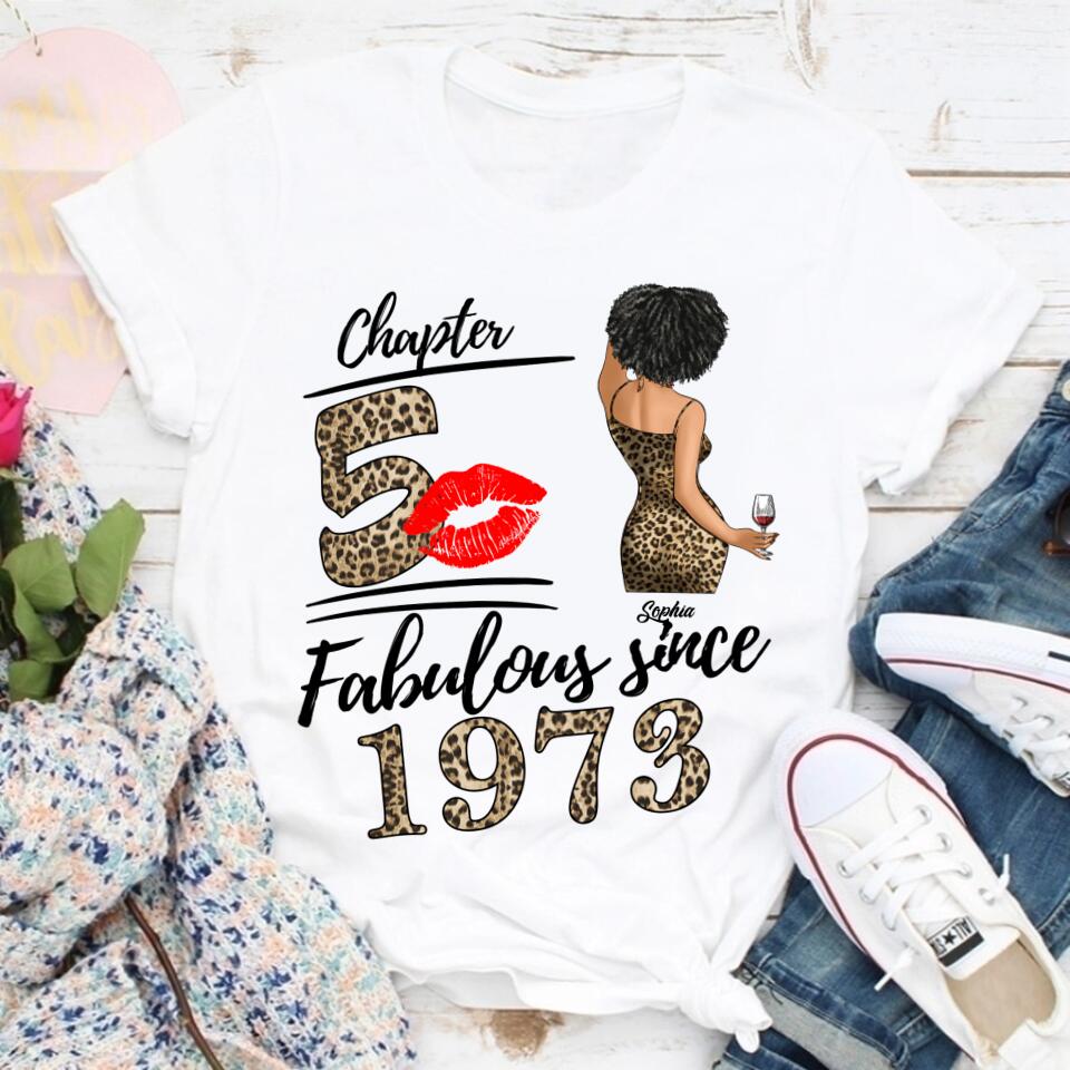 50th Birthday Shirts, Custom Birthday Shirts, Turning 50 Shirt, Gifts For Women Turning 50, 50 And Fabulous Shirt, 1973 Shirt, 50th Birthday Shirts For Her