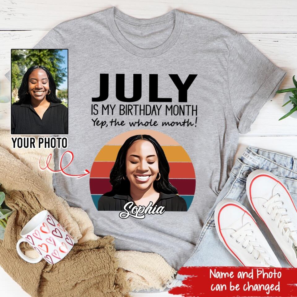 July Birthday Shirt, Custom Birthday Shirt, Queens Born In July, July Birthday Shirts For Woman, July Birthday Gifts
