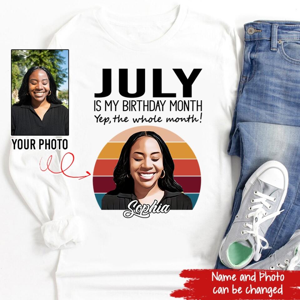 July Birthday Shirt, Custom Birthday Shirt, Queens Born In July, July Birthday Shirts For Woman, July Birthday Gifts