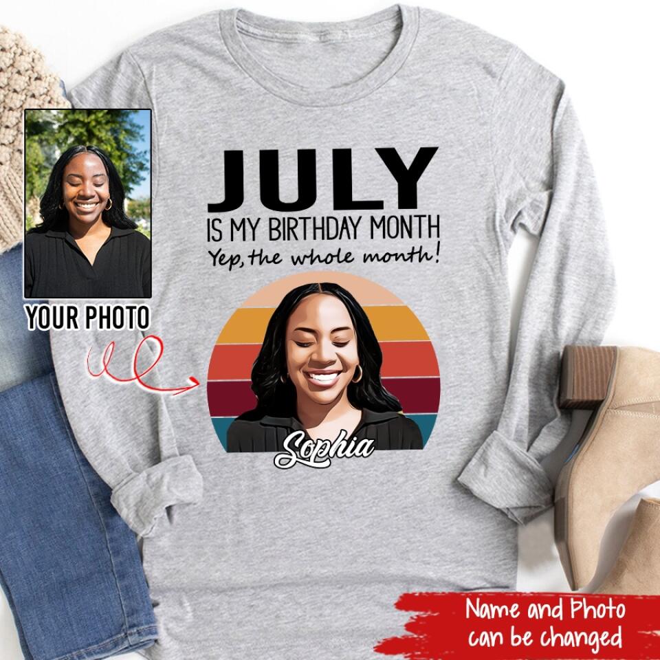 July Birthday Shirt, Custom Birthday Shirt, Queens Born In July, July Birthday Shirts For Woman, July Birthday Gifts