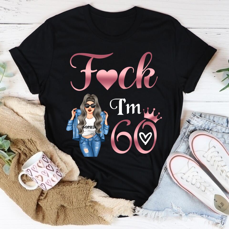 I'm 60 - Vintage 1962 Shirt, Custom Birthday Shirt, 60th Birthday Unique Gifts For Woman, 60th Birthday Ideas, Turning 60 Years Old Cotton Shirt