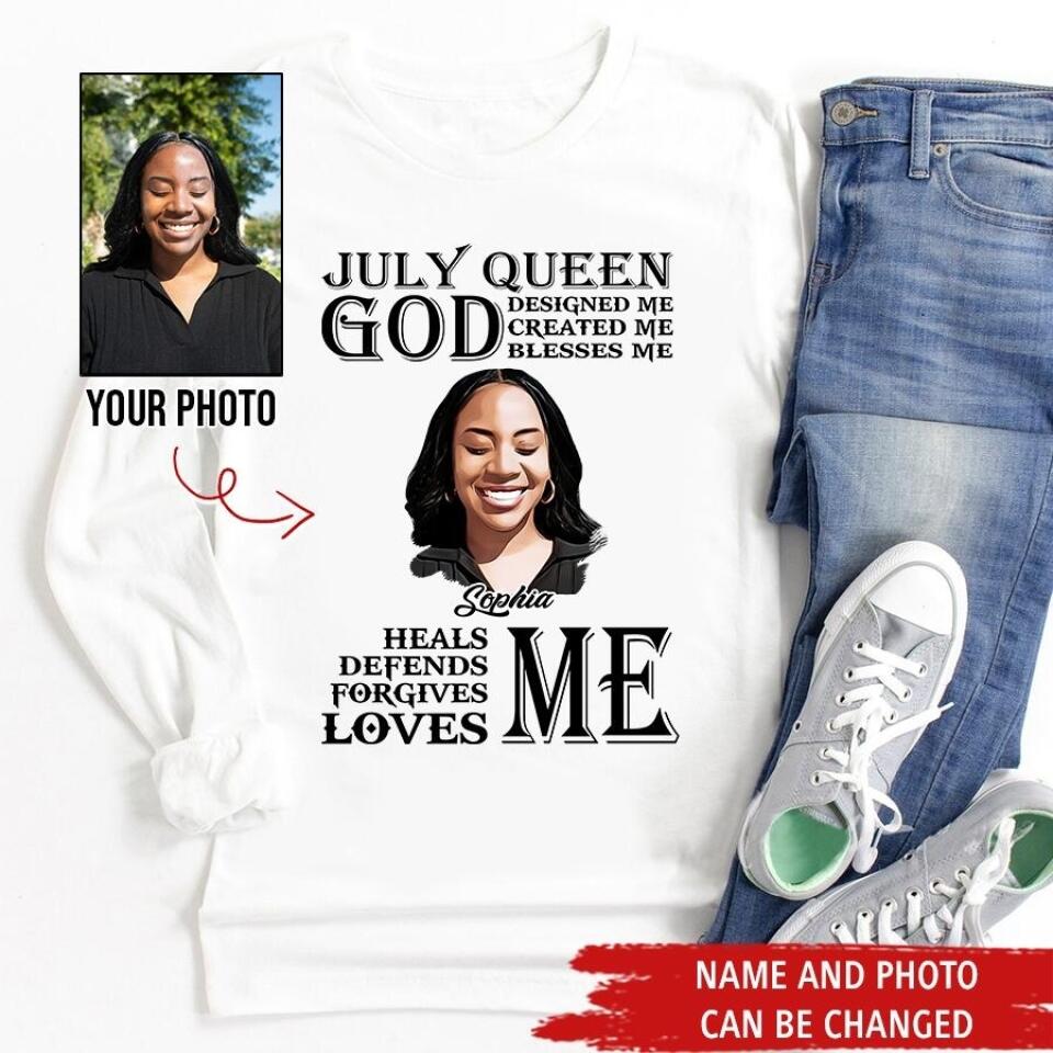 July Birthday Shirt, Custom Birthday Shirt, Queens Born In July, July Birthday Gifts, July Shirts For Woman