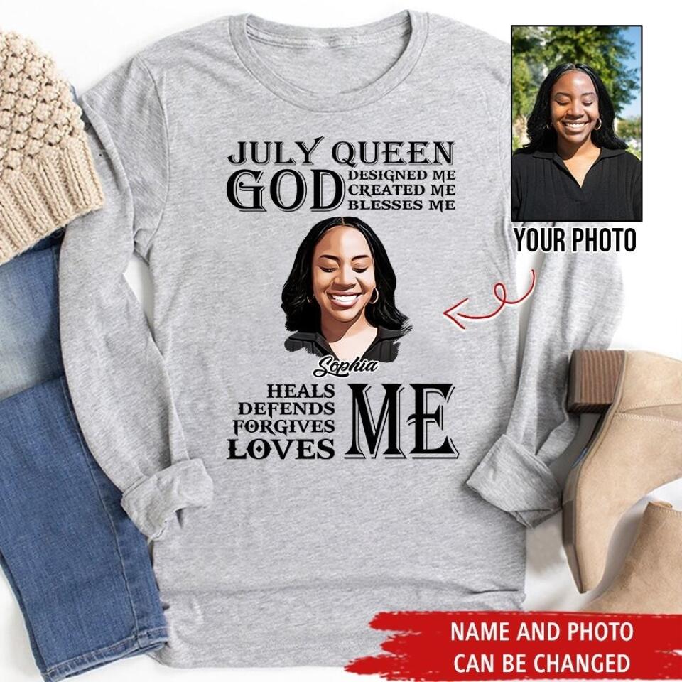 July Birthday Shirt, Custom Birthday Shirt, Queens Born In July, July Birthday Gifts, July Shirts For Woman