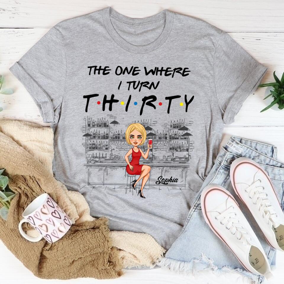 Thirty shirt - 30th Birthday Shirts, Custom Birthday Shirts, Turning 30 Shirt, Gifts For Women Turning 30, 30 And Fabulous Shirt, 1992 Shirt, 30th Birthday Shirts For Her