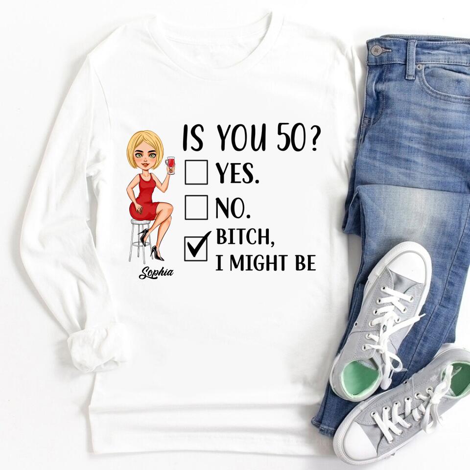 Is You 50 Shirt Vintage 1972 Shirt, Custom Birthday Shirt, 50th Birthday Unique Gifts For Woman, 50th Birthday Ideas, Turning 50 Years Old Cotton Shirt