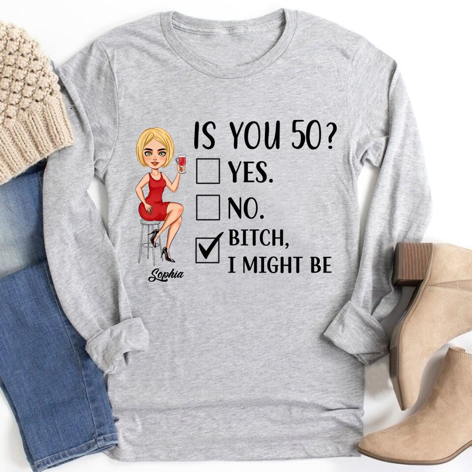 Is You 50 Shirt Vintage 1972 Shirt, Custom Birthday Shirt, 50th Birthday Unique Gifts For Woman, 50th Birthday Ideas, Turning 50 Years Old Cotton Shirt