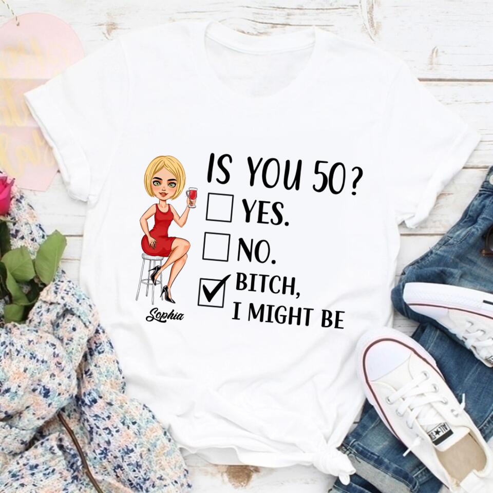 Is You 50 Shirt Vintage 1972 Shirt, Custom Birthday Shirt, 50th Birthday Unique Gifts For Woman, 50th Birthday Ideas, Turning 50 Years Old Cotton Shirt