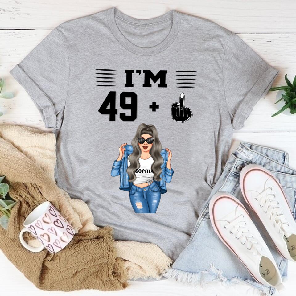 I&#39;m 50 Shirt Vintage 1972 Shirt, Custom Birthday Shirt, 50th Birthday Unique Gifts For Woman, 50th Birthday Ideas, Turning 50 Years Old Cotton Shirt