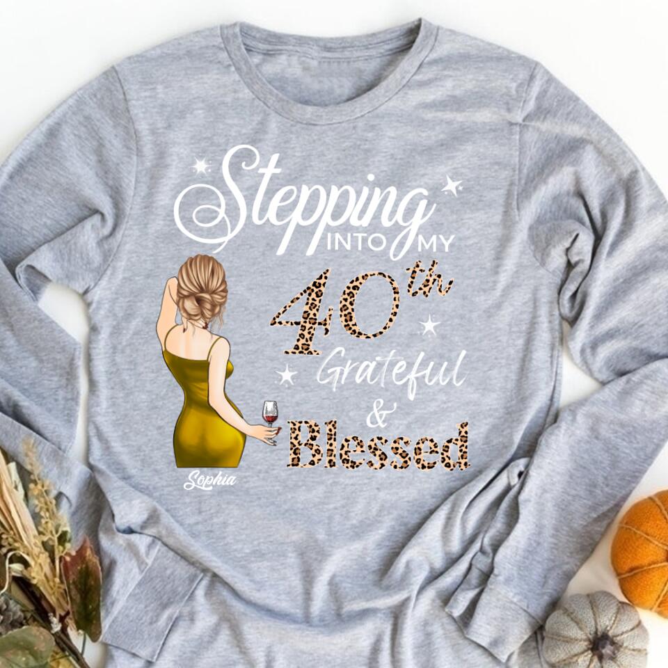 Stepping Into My 40th Birthday, Vintage 1983 Shirt, 40th Birthday Unique Gifts For Woman, 40th Birthday Ideas, Turning 40 Years Old Cotton Shirt