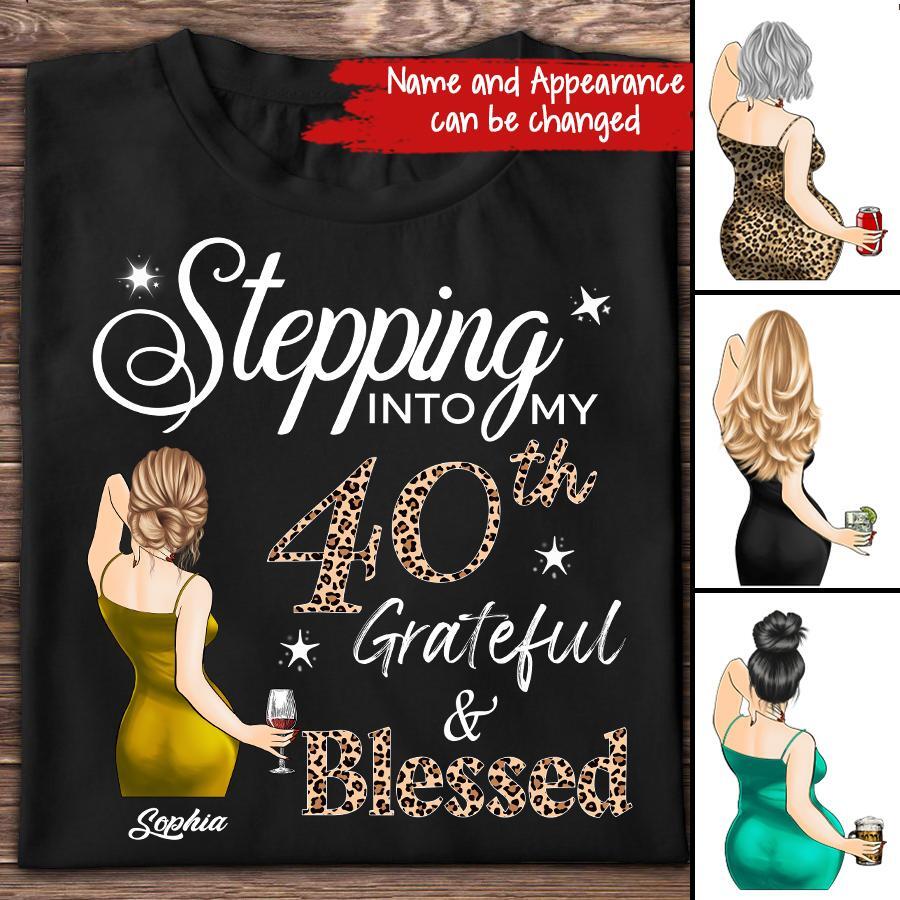 Stepping Into My 40th Birthday, Vintage 1983 Shirt, 40th Birthday Unique Gifts For Woman, 40th Birthday Ideas, Turning 40 Years Old Cotton Shirt