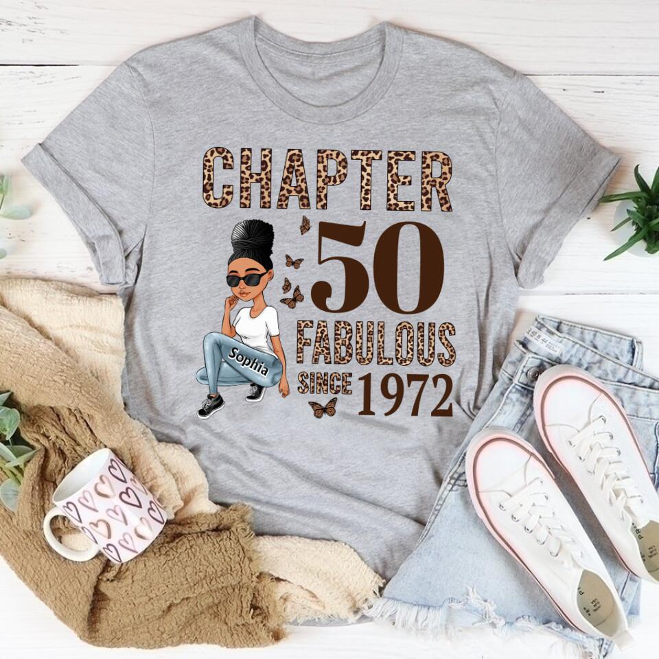 50th Birthday Shirts, Custom Birthday Shirts, Turning 50 Shirt, Gifts For Women Turning 50, 50 And Fabulous Shirt, 1972 Shirt, 50th Birthday Shirts For Her