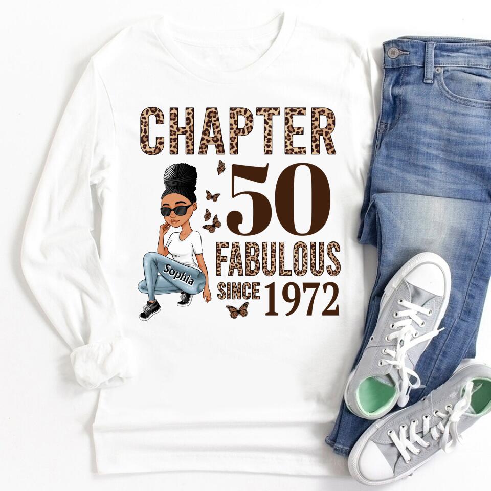 50th Birthday Shirts, Custom Birthday Shirts, Turning 50 Shirt, Gifts For Women Turning 50, 50 And Fabulous Shirt, 1972 Shirt, 50th Birthday Shirts For Her