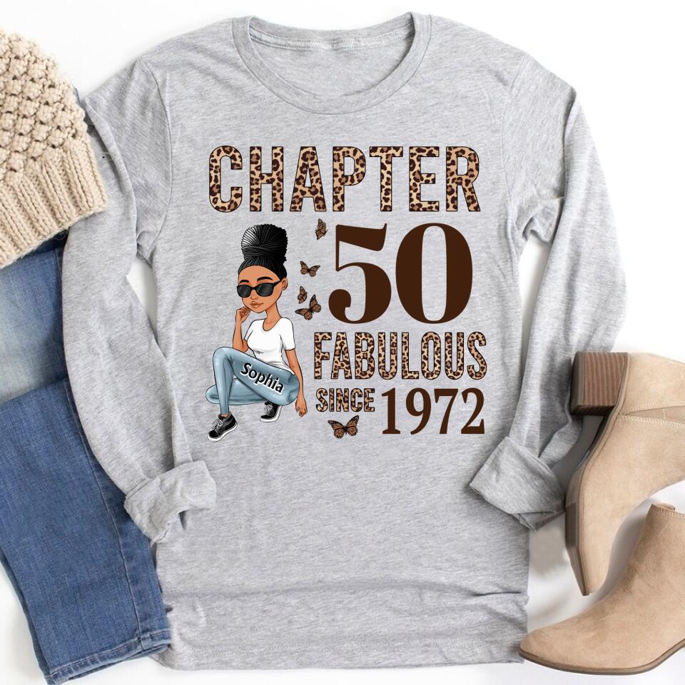 50th Birthday Shirts, Custom Birthday Shirts, Turning 50 Shirt, Gifts For Women Turning 50, 50 And Fabulous Shirt, 1972 Shirt, 50th Birthday Shirts For Her