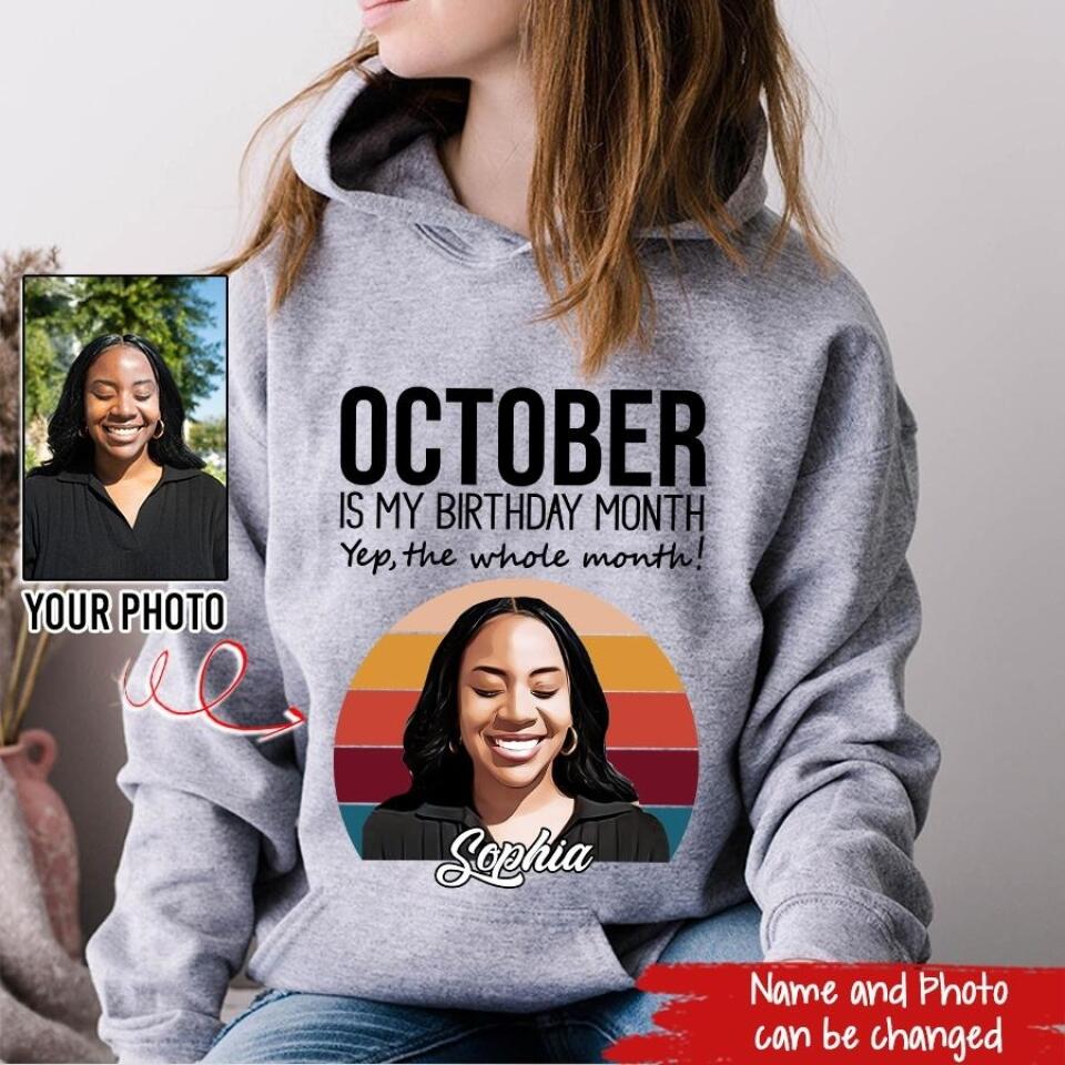 October Birthday Shirt, Custom Birthday Shirt, Queens are Born In October , October Birthday Shirts For Woman, October Birthday Gift