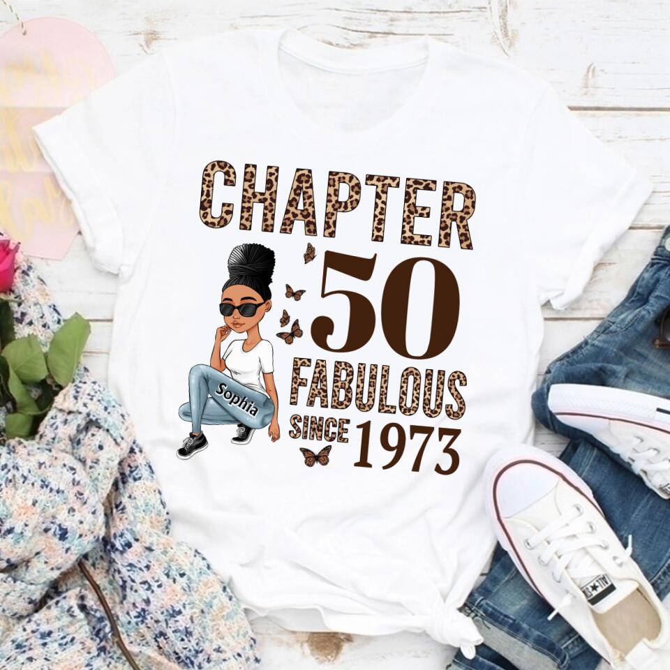50th Birthday Shirts, Custom Birthday Shirts, Turning 50 Shirt, Gifts For Women Turning 50, 50 And Fabulous Shirt, 1973 Shirt, 50th Birthday Shirts For Her