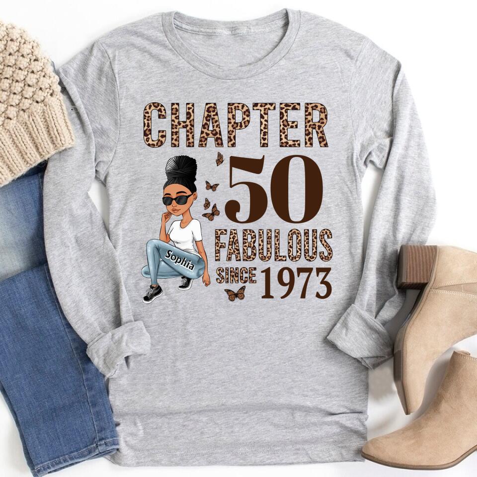 50th Birthday Shirts, Custom Birthday Shirts, Turning 50 Shirt, Gifts For Women Turning 50, 50 And Fabulous Shirt, 1973 Shirt, 50th Birthday Shirts For Her