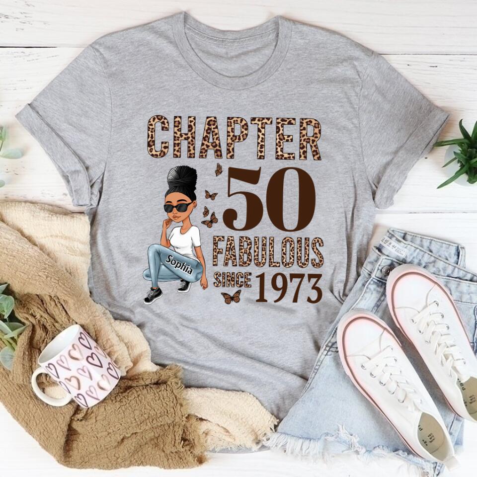 50th Birthday Shirts, Custom Birthday Shirts, Turning 50 Shirt, Gifts For Women Turning 50, 50 And Fabulous Shirt, 1973 Shirt, 50th Birthday Shirts For Her