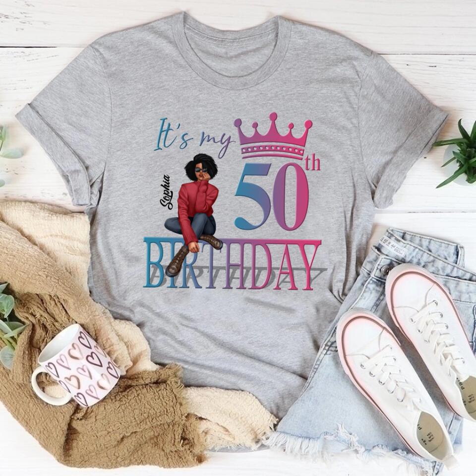 50th Birthday Shirts, Custom Birthday Shirts, Turning 50 Shirt, Gifts For Women Turning 50, 50 And Fabulous Shirt, 1972 Shirt, 50th Birthday Shirts For Her