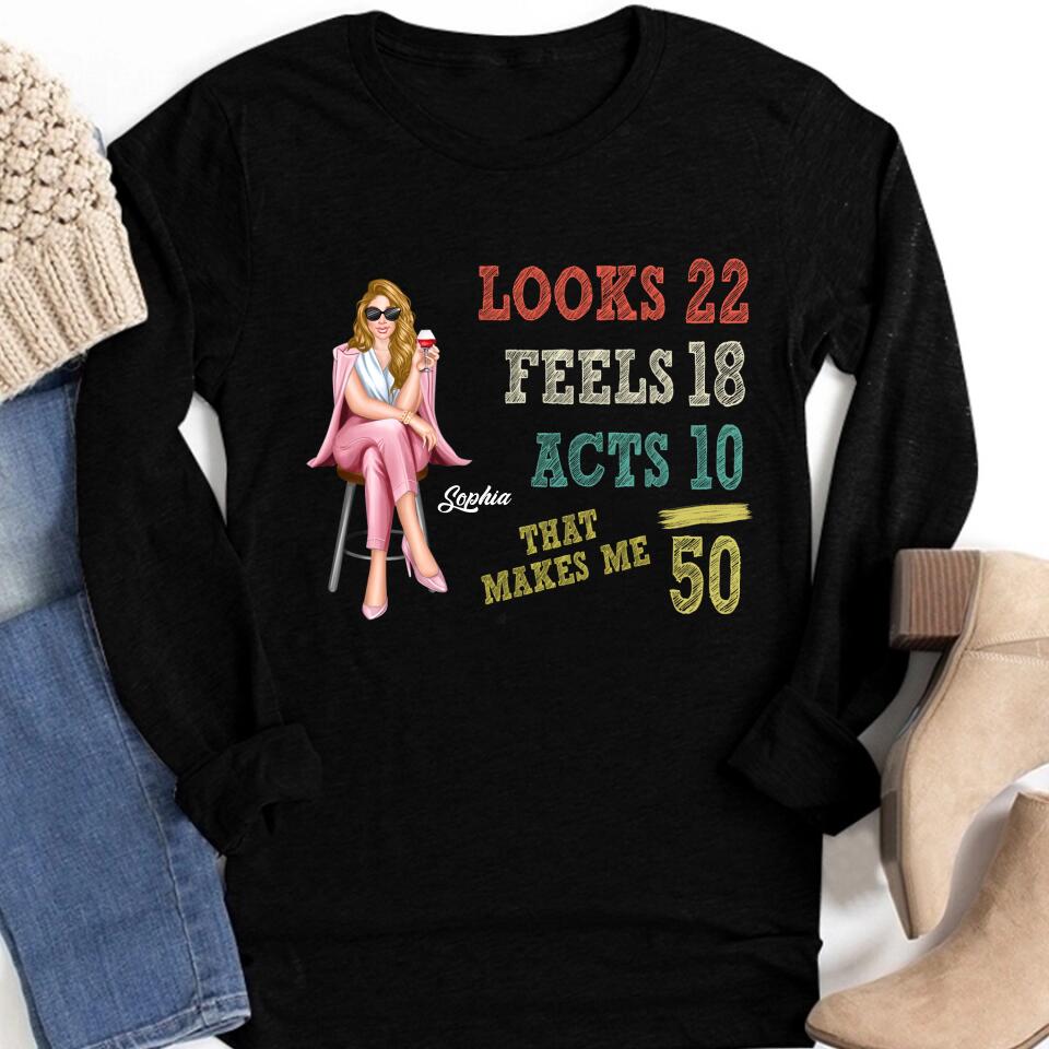 50th Birthday Shirts, Custom Birthday Shirts, Turning 50 Shirt, Gifts For Women Turning 50, 50 And Fabulous Shirt, 1972 Shirt, 50th Birthday Shirts For Her