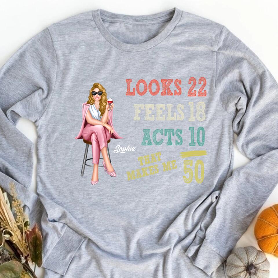 50th Birthday Shirts, Custom Birthday Shirts, Turning 50 Shirt, Gifts For Women Turning 50, 50 And Fabulous Shirt, 1972 Shirt, 50th Birthday Shirts For Her