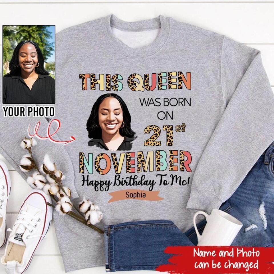 November Birthday Shirt, Custom Birthday Shirt, Queens Born In November, November Birthday Shirts For Woman, November Birthday Gifts