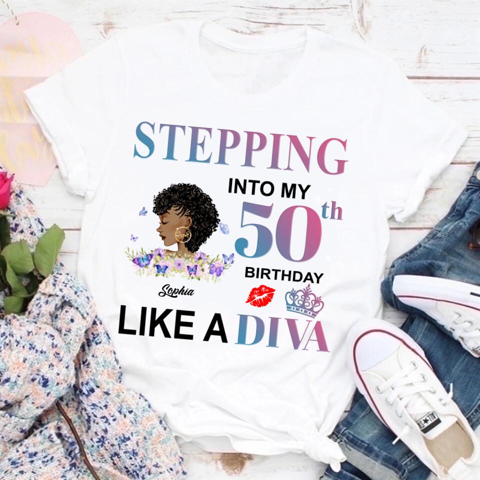 Chapter 50, Fabulous Since 1972 50th Birthday Unique T Shirt For Woman, Custom Birthday Shirt, Her Gifts For 50 Years Old , Turning 50 Birthday Cotton Shirt