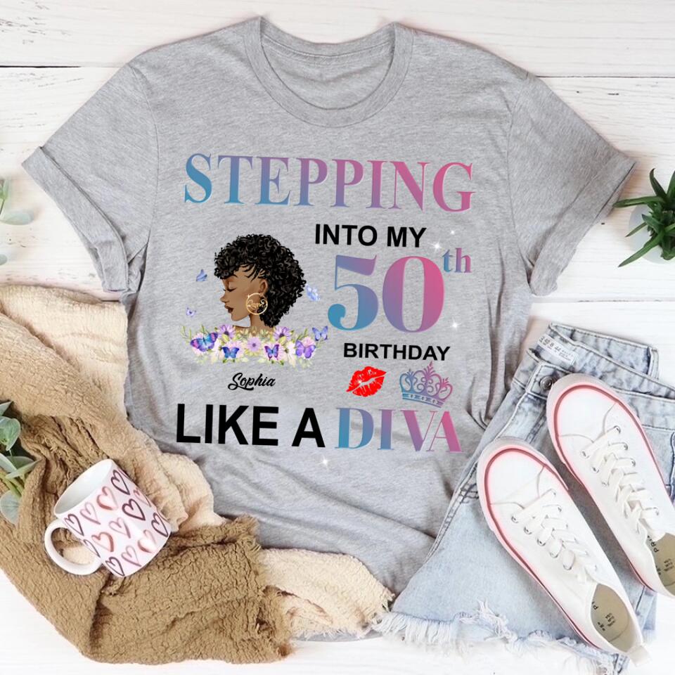 Chapter 50, Fabulous Since 1972 50th Birthday Unique T Shirt For Woman, Custom Birthday Shirt, Her Gifts For 50 Years Old , Turning 50 Birthday Cotton Shirt