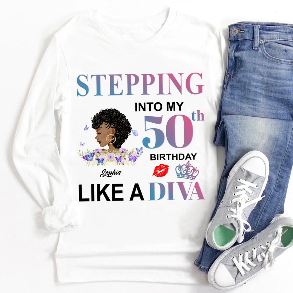 Chapter 50, Fabulous Since 1972 50th Birthday Unique T Shirt For Woman, Custom Birthday Shirt, Her Gifts For 50 Years Old , Turning 50 Birthday Cotton Shirt