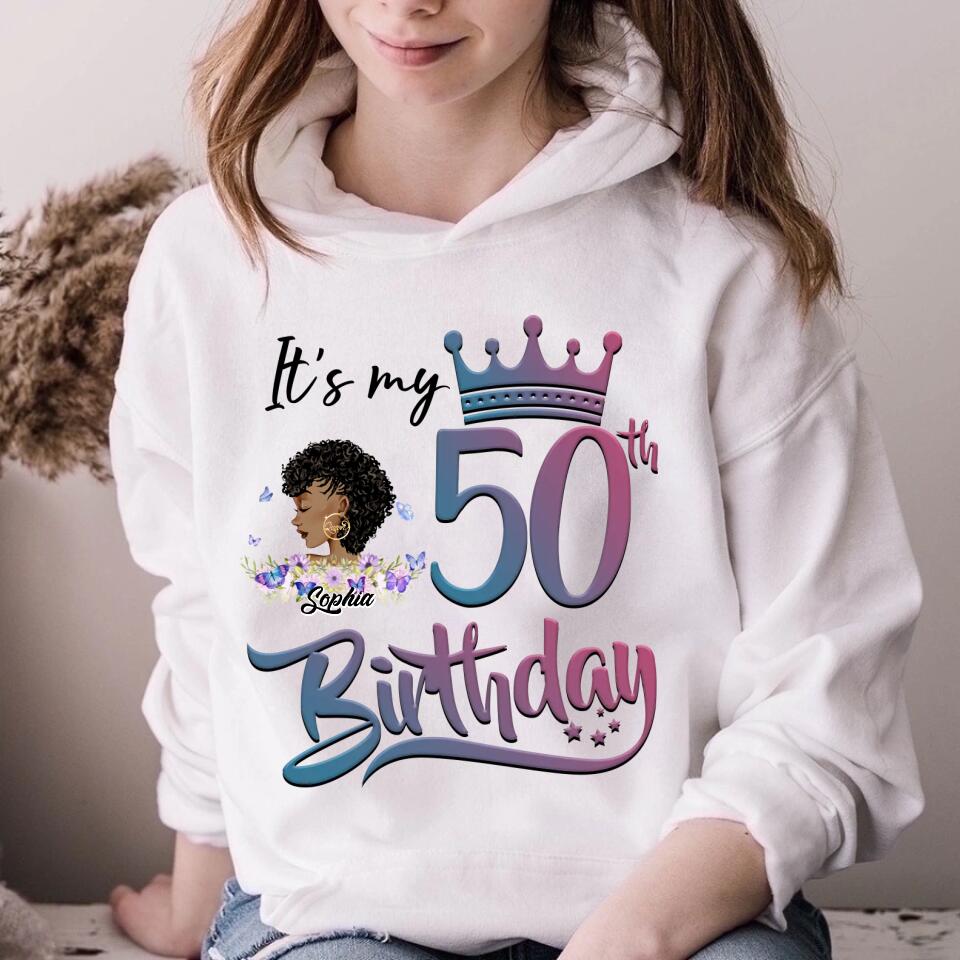 Chapter 50, Fabulous Since 1972 50th Birthday Unique T Shirt For Woman, Custom Birthday Shirt, Her Gifts For 50 Years Old , Turning 50 Birthday Cotton Shirt