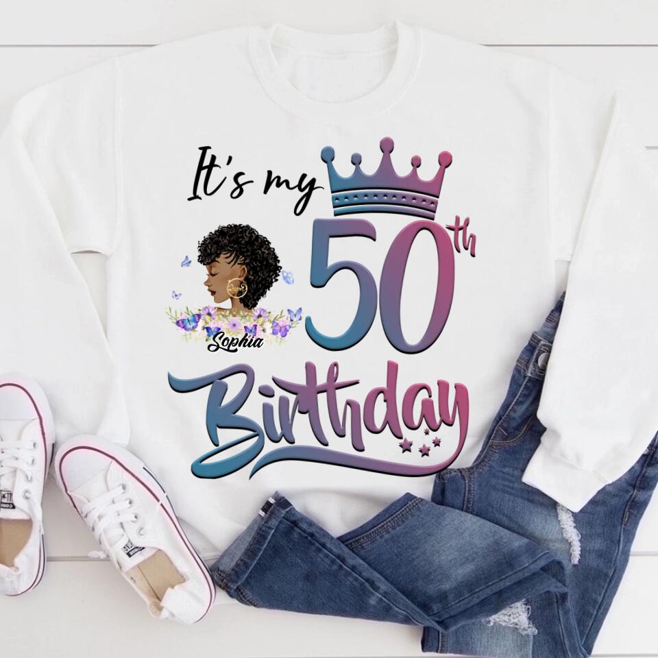Chapter 50, Fabulous Since 1972 50th Birthday Unique T Shirt For Woman, Custom Birthday Shirt, Her Gifts For 50 Years Old , Turning 50 Birthday Cotton Shirt