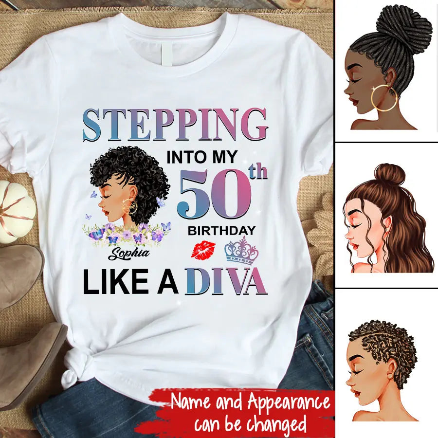 Chapter 50, Fabulous Since 1972 50th Birthday Unique T Shirt For Woman, Custom Birthday Shirt, Her Gifts For 50 Years Old , Turning 50 Birthday Cotton Shirt