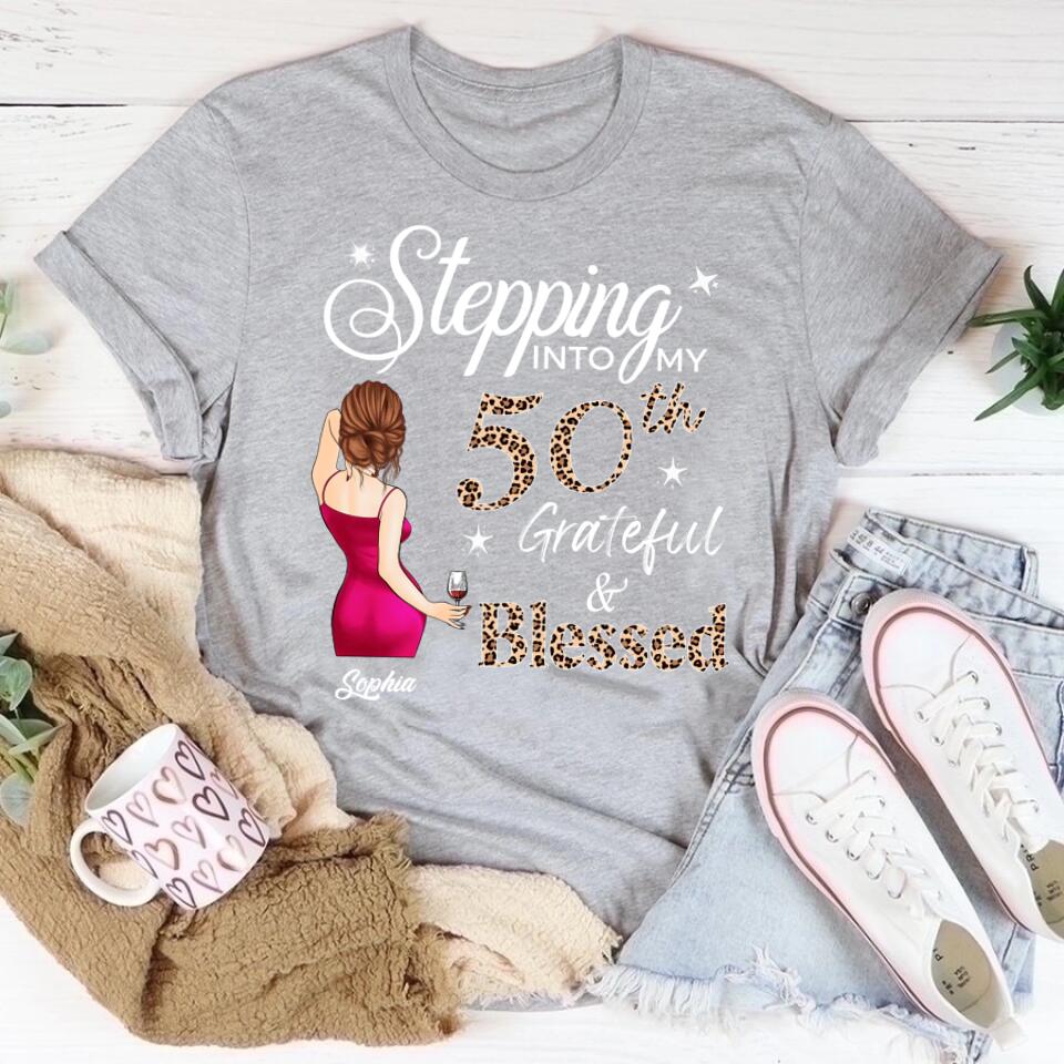 Stepping Into My 50th Birthday, Custom Birthday Shirts, Vintage 1972 Shirt, 50th Birthday Unique 50th Birthday Ideas