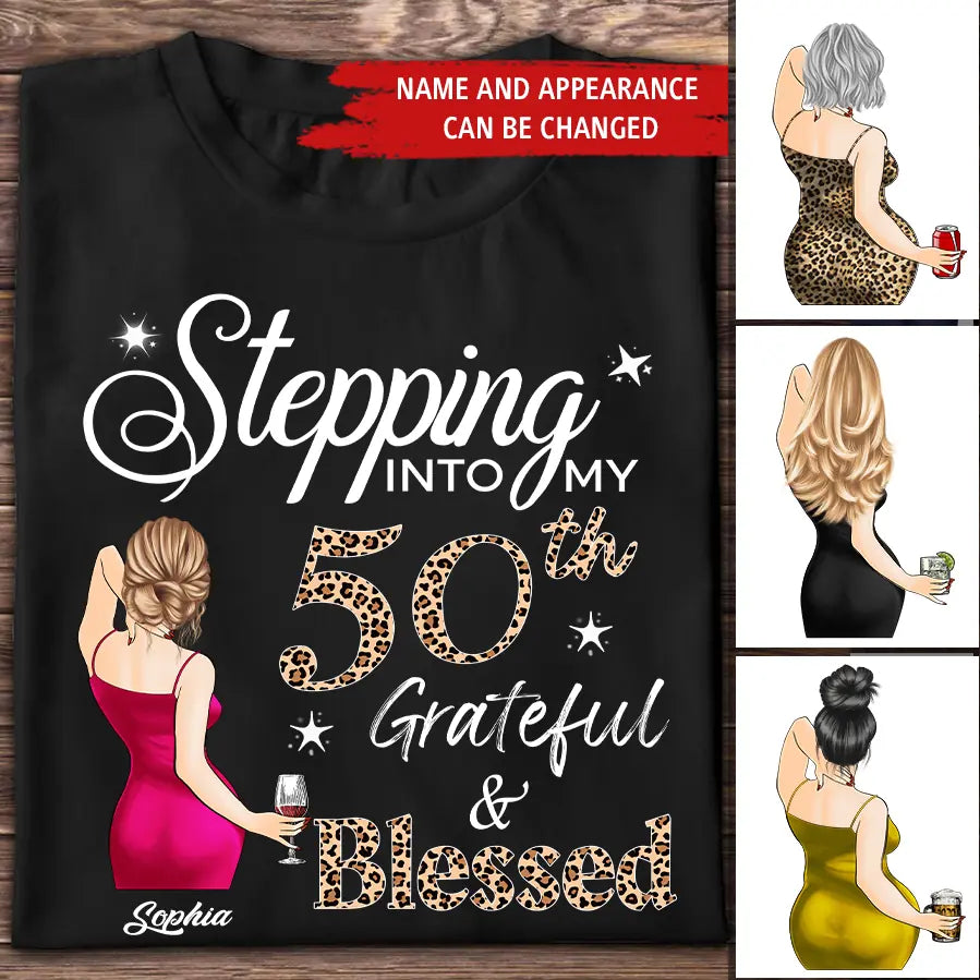 Stepping Into My 50th Birthday, Custom Birthday Shirts, Vintage 1972 Shirt, 50th Birthday Unique 50th Birthday Ideas