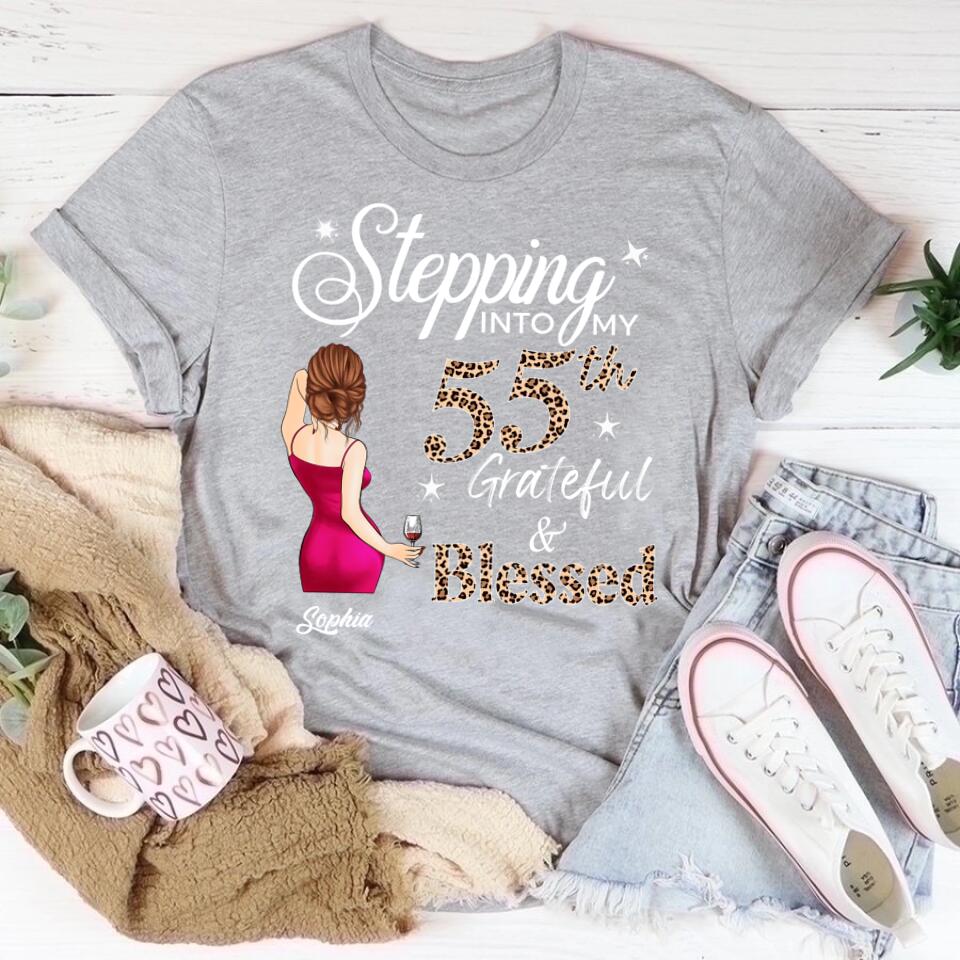 Stepping Into My 55th Birthday, Custom Birthday Shirts, Vintage 1967 Shirt, 55th Birthday Unique 55th Birthday Ideas