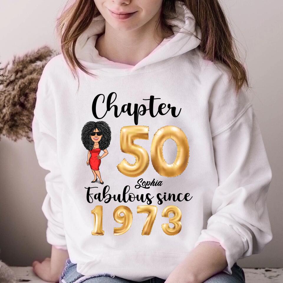 50th Birthday Shirts, Custom Birthday Shirts, Turning 50 Shirt, Gifts For Women Turning 50, 50 And Fabulous Shirt, 1973 Shirt, 50th Birthday Shirts For Her