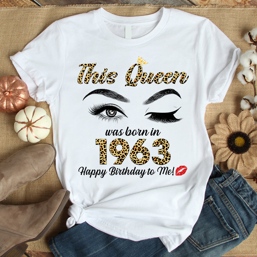 63rd Birthday Shirts, Custom Birthday Shirts, Turning 63 Shirt, Gifts For Women Turning 63, 63 And Fabulous Shirt, 1963 Shirt, 63rd Birthday Shirts For Her, Vintage 1963 Limited Edition